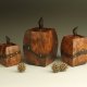 Triptych boxes, 4 ¼” x 2 ¾” x 2 ¾”, 5 ½” x 3 ⅜” x 3 ⅜”, 6 ¾” x 4 ⅛” x 4 ⅛” materials: redwood burl, rosewood
