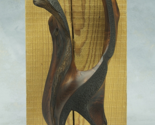 sculpture made of mesquite wood